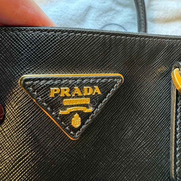 Prada Small Galleria Double Zip Saffiano Leather Bag - Picture 12 of 15